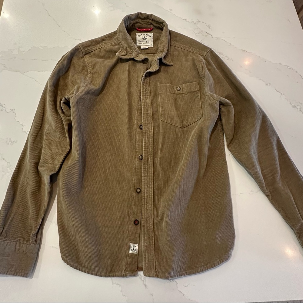 Iron & Resin Brown Corduroy Button-Up Shirt